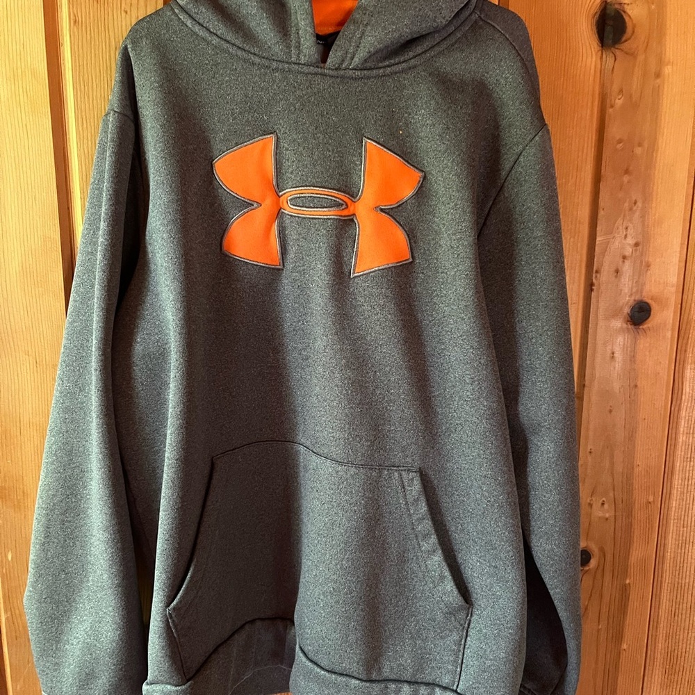 Under Armour Charcoal and Orange Sweatshirt